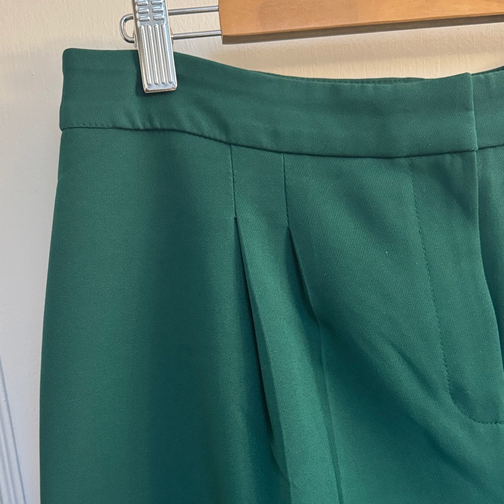NY Clothing Company Green Women's Wide Leg Trousers